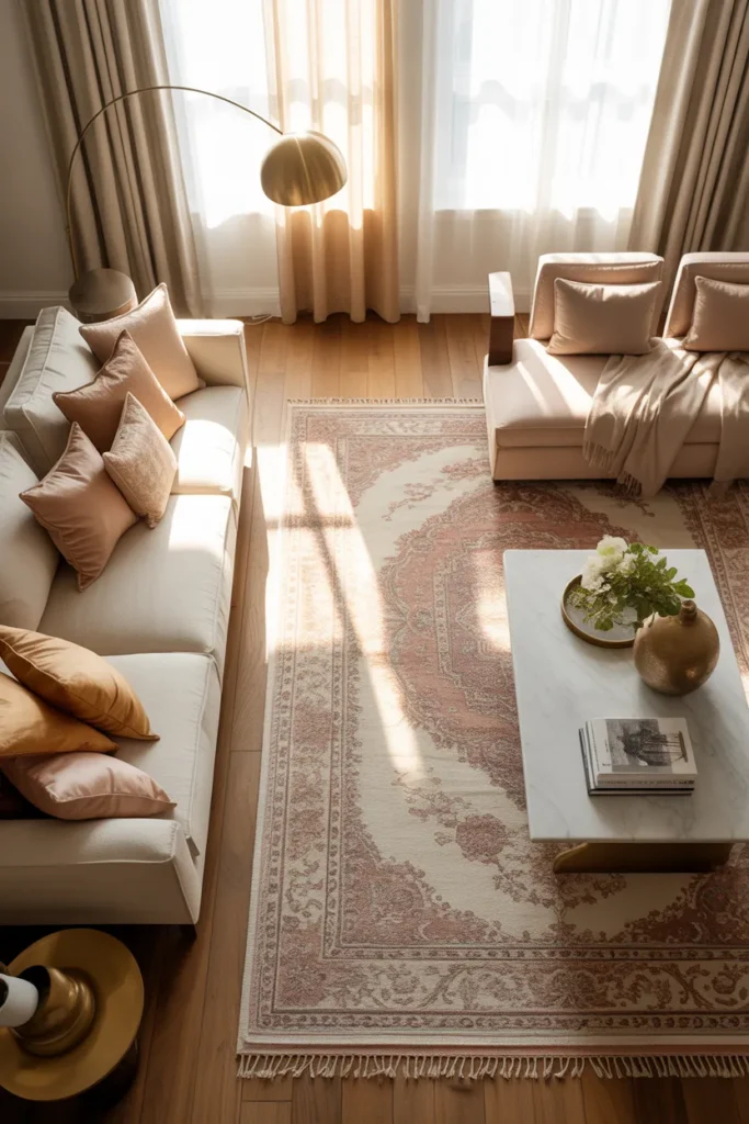 Oversized Rug Alignment