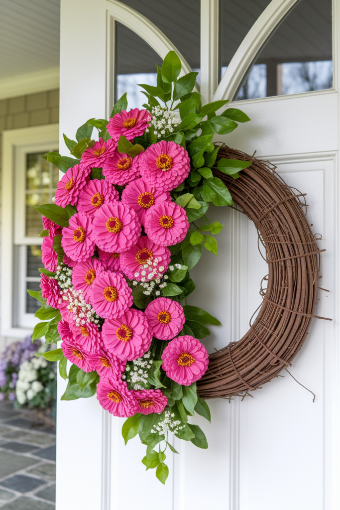Pink Zinnia Burst