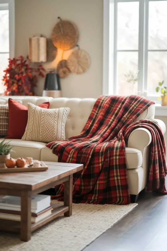 Plaid Blanket Layers