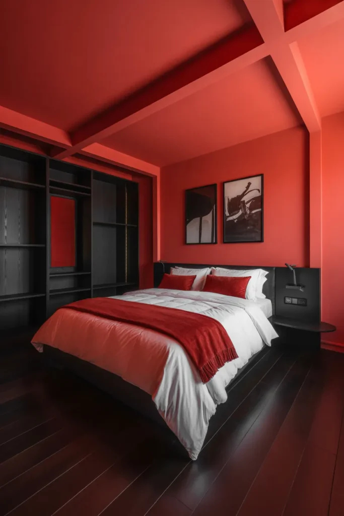 Red And Black Contrast
