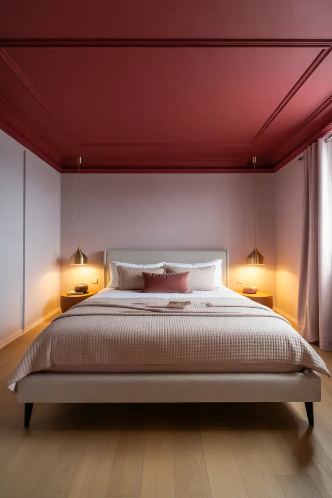 Red Ceiling Accent