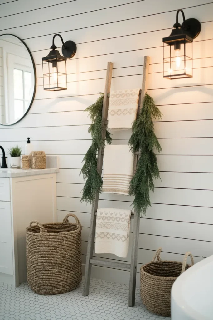 Rustic Ladder Towels