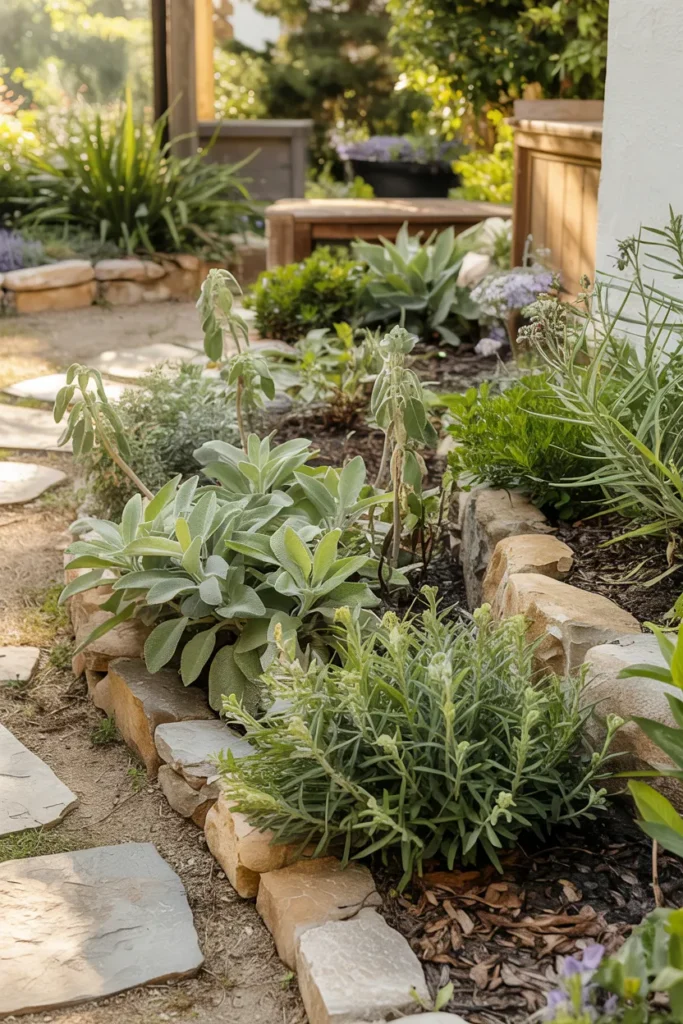 Sage Stone Border