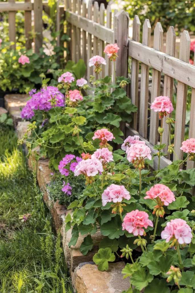 Scented Geranium Border
