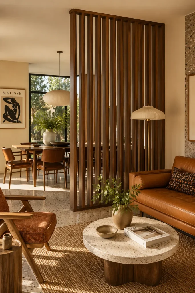 Slatted Wood Divider
