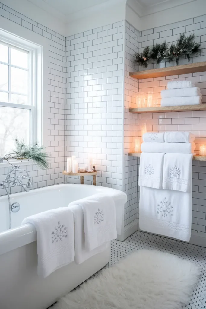 Snowy White Towels