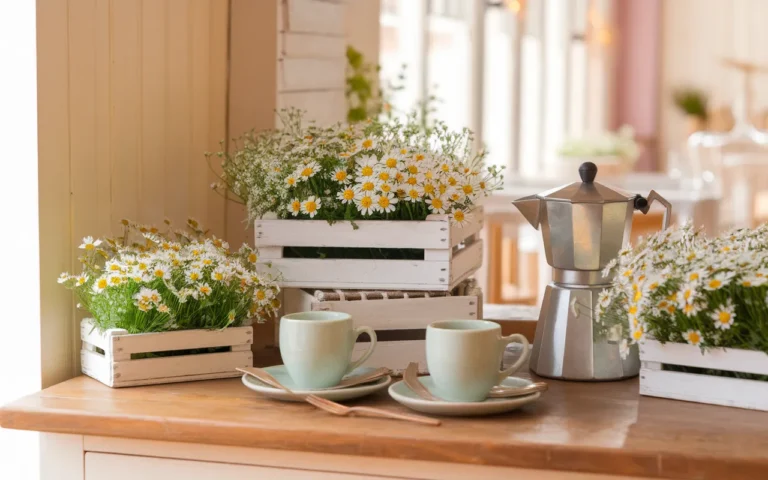 Spring Coffee Bar Decor Ideas