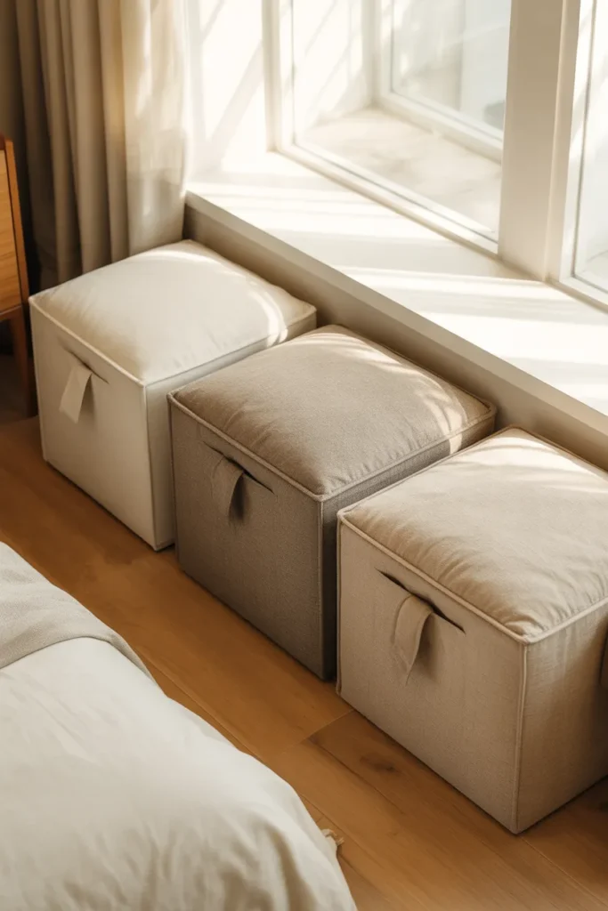 Storage Ottoman Row