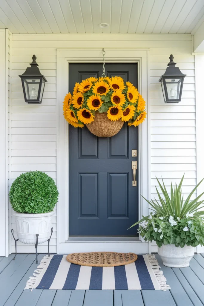 Sunflower Basket Door