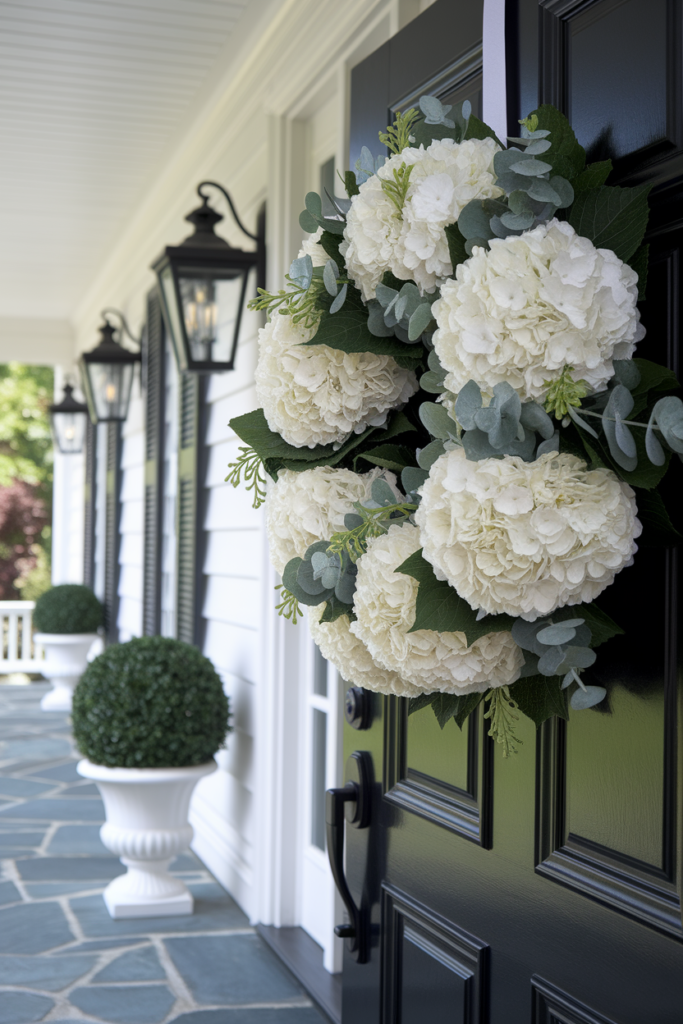 White Hydrangea Circle