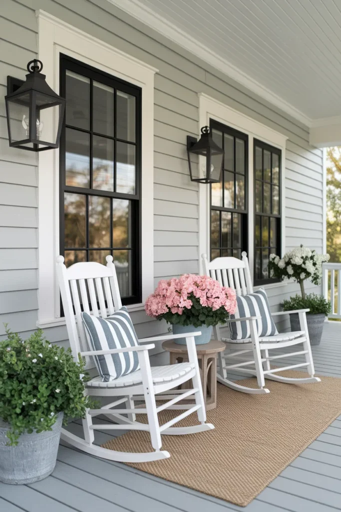 White Rocking Chairs