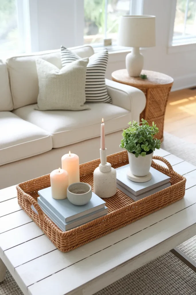 Wicker Tray Styling