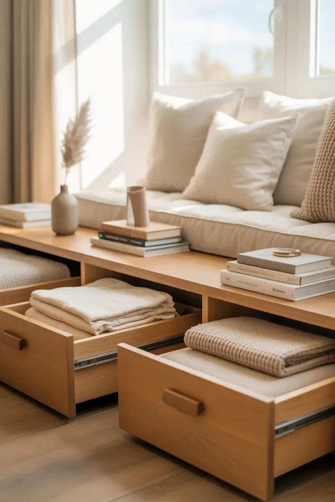 Window Seat Drawers