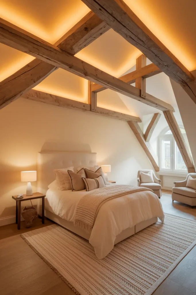 Wood Beam Lighting