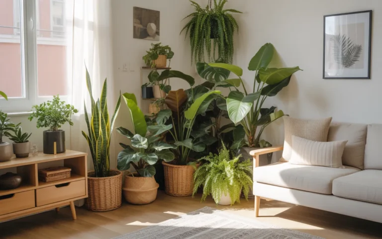 biophilic living room ideas for small apartments