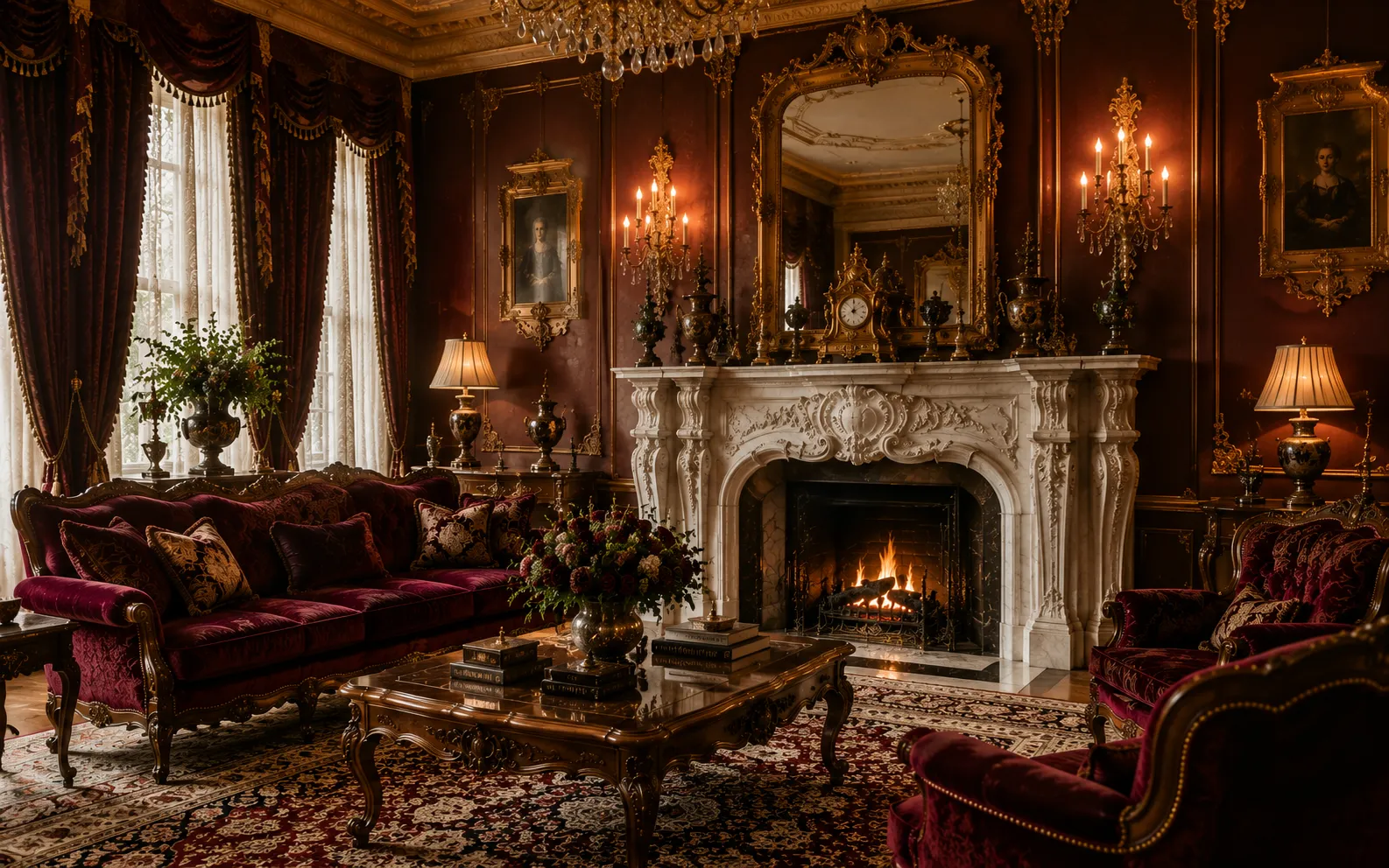 victorian living room