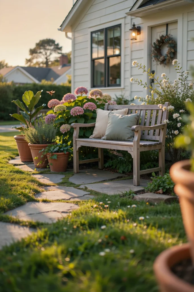 A Small Seating Nook in the Garden