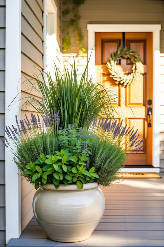 Perfectly Paired Mosquito Repelling Front Porch Pot