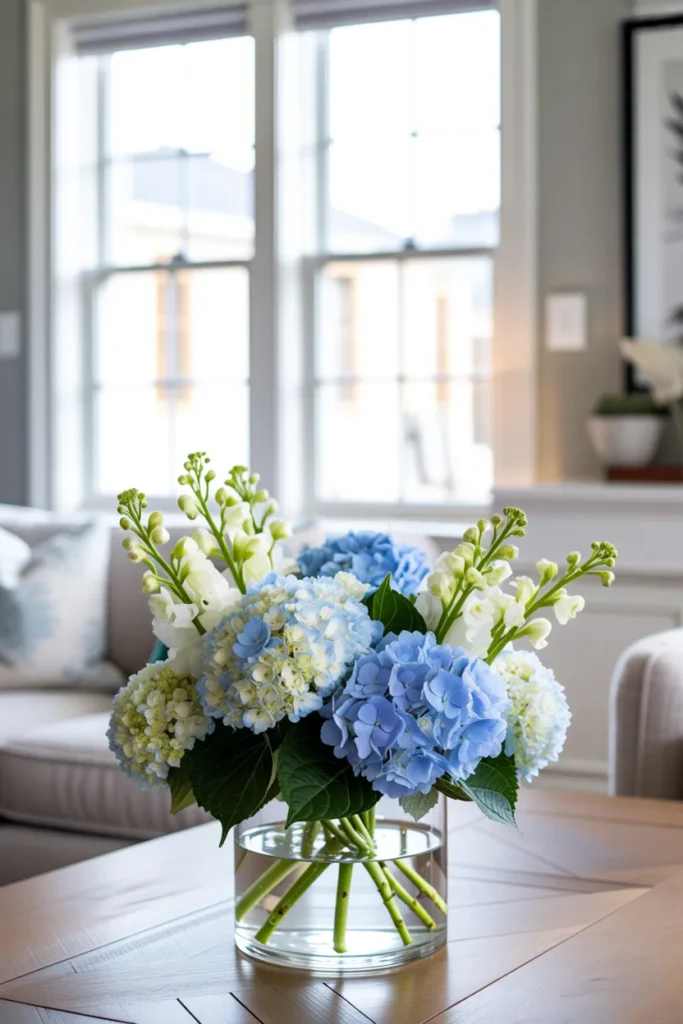 Serene Blue Floral Arrangement